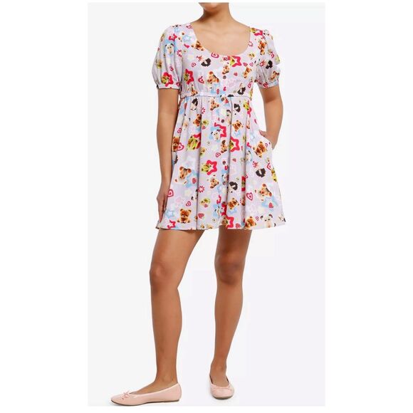 NWT Hot Topic Secret Society Cute Animals Baby Doll Dress XL - Picture 3 of 11